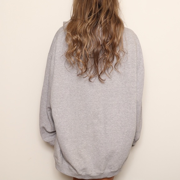 90s Y2K Reebok NFL Dallas Cowboys Gray Hoodie Sweatshirt - Picture 3 of 3